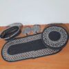 Σετ 14 τεμαχίων σουπλά, ράνερ, σουβέρ Silver - Anthracite